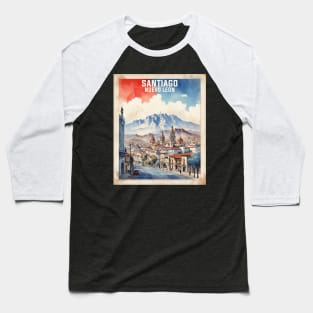 Santiago Nuevo Leon Oaxaca Mexico Vintage Tourism Travel Baseball T-Shirt